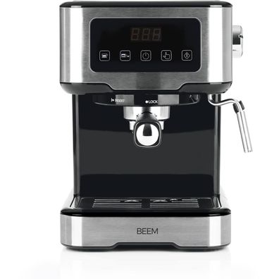 BEEM Siebträger-Maschine Espresso Touch 1100 W, schwarz/ Edelstahl (05015)