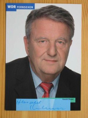 WDR Fernsehmoderator Harald Brand - handsigniertes Autogramm!!!
