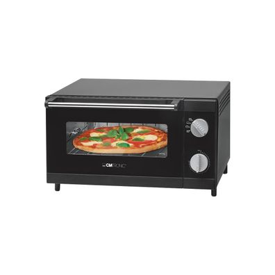 Clatronic MPO 3520 Multi Pizza-Ofen, 1000 W, 12 Liter Backraum, Ober- und Un...
