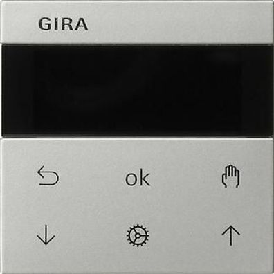 Gira 5366600 System 3000 Jalousieuhr Display, System 55, edelstahl (lackiert)