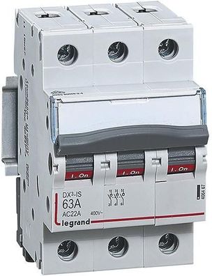 Legrand 406467 DX3 Lasttrennschalter 3-Polig, 63A, 400V
