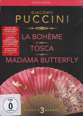 3 Opern-Gesamtaufnahmen - Giacomo Puccini (1858-1924) - Opus Arte - (DVD Video / ...
