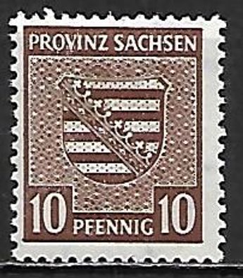 Alliierte Besetzung sowjet. Zone Provinz Sachsen postfrisch Michel-Nr. 78X mit Falz
