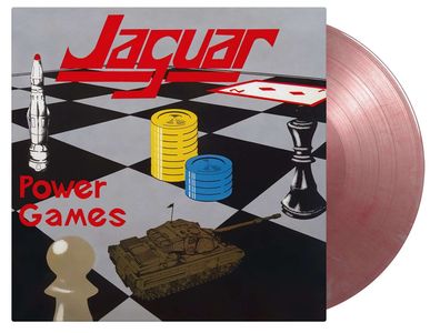 Jaguar (Metal): Power Games (180g) (Limited Numbered Edition) (Red & Silver Mixed ...