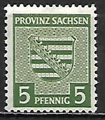 Alliierte Besetzung sowjet. Zone Provinz Sachsen postfrisch Michel-Nummer 75X