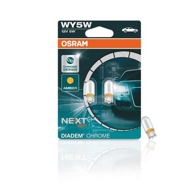OSRAM WY5W 12V 5W W2.1x9.5d Diadem Chrome NextGen 2 St. Blister