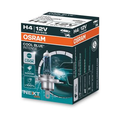 OSRAM H4 12V 60/55W P43t Cool Blue Intense NextGen. 5000K + 100% 1 St.