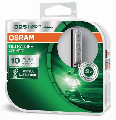 OSRAM D2S 35W P32d-2 ULTRA LIFE 10 Jahre Garantie 2 St. HCB