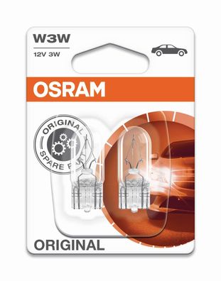 OSRAM W3W 12V 3W W2,1x9,5d Blister 2 St.