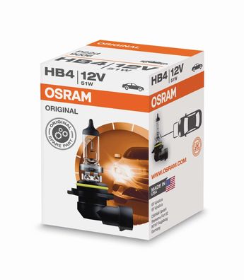 OSRAM HB4 12V 51W P22d 1 St. Original Spare Part 9006