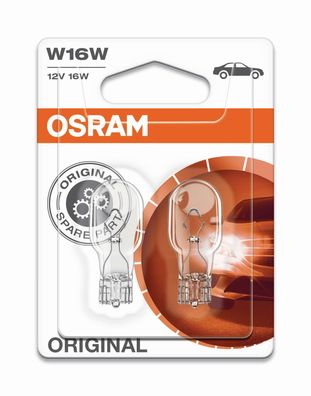 OSRAM W16W 12V 16W W2,1x9,5d 2 St. Blister