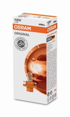 OSRAM 1,12W Kunststoffsockel Faltschachtel 12V Original