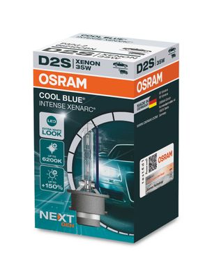 OSRAM D2S 12V + 24V 35W P32d-2 XENARC COOL BLUE Intense NextGen. 6200K + 150% 1 St.