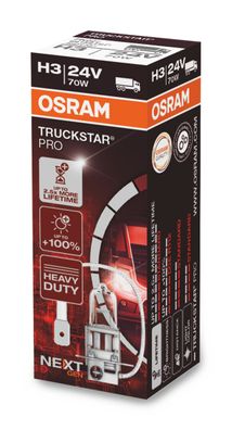 OSRAM H3 24V 70W PK22s Truckstar® PRO NEXT GEN bis + 100% mehr Licht 1St