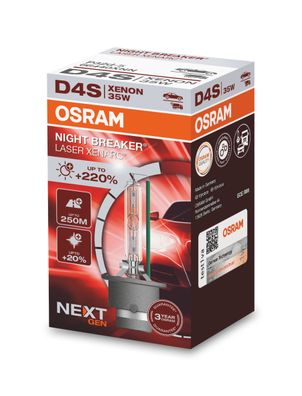 OSRAM D4S 12/24V XENARC® NIGHT Breaker® LASER + 220% 3 Jahre Garantie* 1 st.