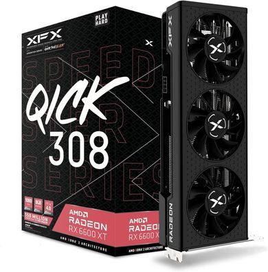 XFX Speedster QICK308 Radeon RX 6600 XT Black Gaming Grafikkarte