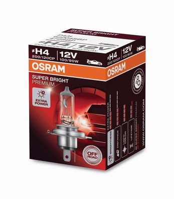 OSRAM H4 12V 100/90W - SUPER BRIGHT Premium OFF ROAD