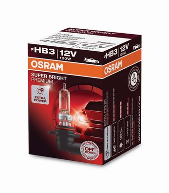 OSRAM HB3 12V 100W - SUPER BRIGHT Premium OFF ROAD