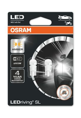 OSRAM W5W LEDriving SL Amber 12V Blister 2 St.