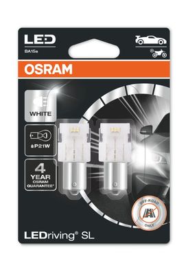 OSRAM P21W LEDriving SL White 6000K 12V Blister 2 St.