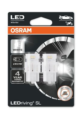 OSRAM W21W LEDriving SLWhite 6000K 12V Blister 2 St.