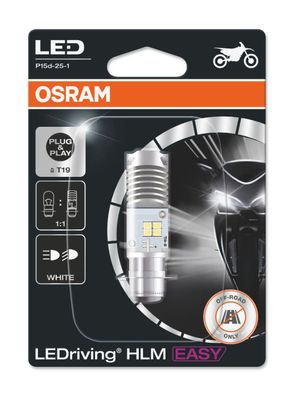 OSRAM LEDriving® T19 HL 12V 6.0W/5.5W P15d 6000K White 1St.