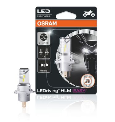 OSRAM LEDriving® HLM EASY H4/ H19 12V 19W P43t/ PU43t-3 6500K White 1St. Blister
