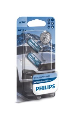 Philips W5W 12V 5W W2,1x9,5d WhiteVision Ultra 2 St.