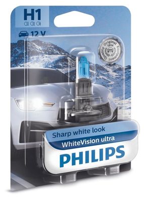 Philips H1 12V 55W P14,5s WhiteVision Ultra 1St.