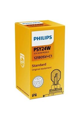 Philips PSY24WSV+ 12V 24W PG20/4 Silver Vision Plus 1St.