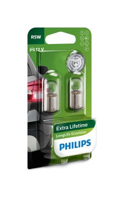Philips R5W 12V 5W BA15s LongLife EcoVision 2 St. Blister