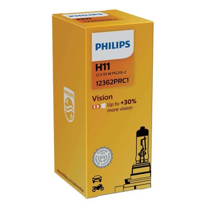 Philips H11 12V 55W PGj19-2 Vision + 30% 1St.