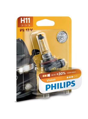 Philips H11 12V 55W PGj19-2 Vision + 30% 1St. Blister