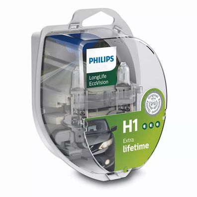 Philips H1 12V 55W P14,5s LongLife EcoVision 2 St.