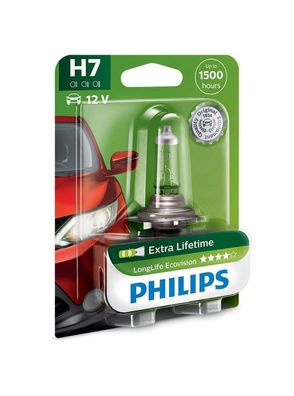 Philips H7 12V 55W PX26d LongLife EcoVision 1 St. Blister
