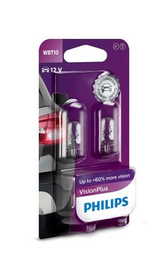 Philips WBT10 6W 12V 3W W2,1x9,5d Blister 2 St.