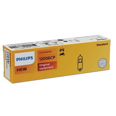Philips H6W 12V 6W BAX9s 10St.