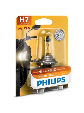 Philips H7 12V 55W PX26d MotoVision + 30% 1 St. Blister