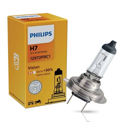 Philips H7 12V 55W PX26d Vision + 30% 1 St.