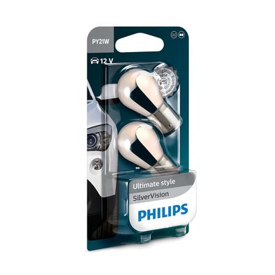 Philips PY21W 21W 12V BAU15s SilverVision Blister 2 St.