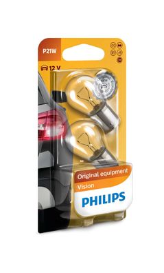 Philips P21W 12V 21W BA15s Vision Original equipment 2 St.