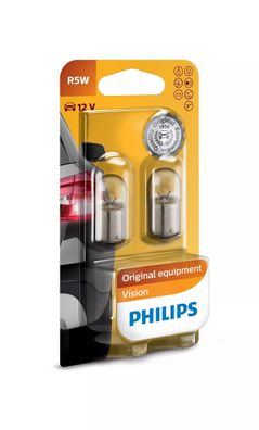 Philips R5W 12V 5W BA15s Vision Original equipment 2 St.