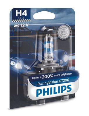 Philips H4 12V 60/55W P43t-38 RacingVision GT200 1St. Blister