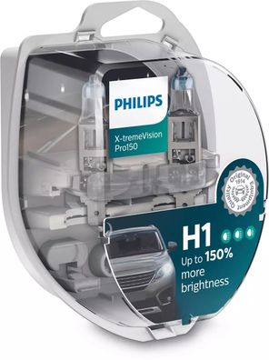 Philips H1 12V 55W P14,5s X-tremeVision Pro150 2 St.