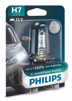 Philips H7 12V 55W PX26d X-tremeVision Pro150 1St. Blister