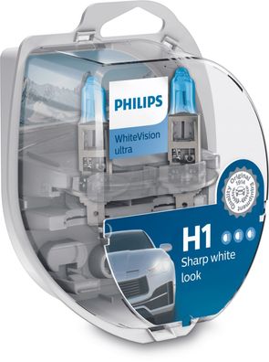 Philips H1/ W5W 12V 55W P14,5s WhiteVision Ultra 2 St.