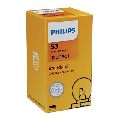 Philips S3 12V 15W P26s Premium/ Vision 1st.