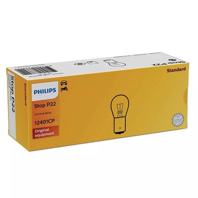 Philips Stop P22 12V 15W BAW15s 1St.
