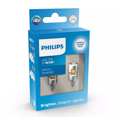 Philips LED W5W 12V 0,9W Ultinon Pro6000 SI 6000K NOECE 2 St.