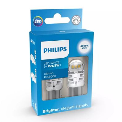 Philips LED P21/5W 12V 2.5/0.5W Ultinon Pro6000 SI 6000K NOECE 2 St.